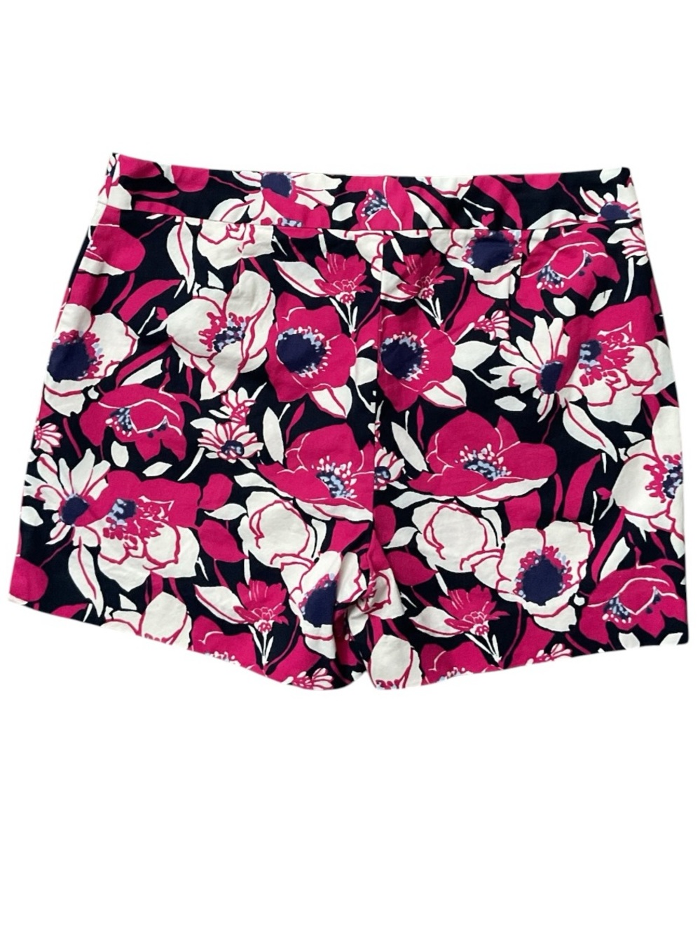 Women's Floral Print Pink and White Shorts